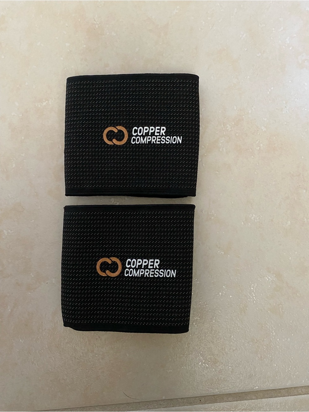 Copper Compression Black Arch Support - set of 2